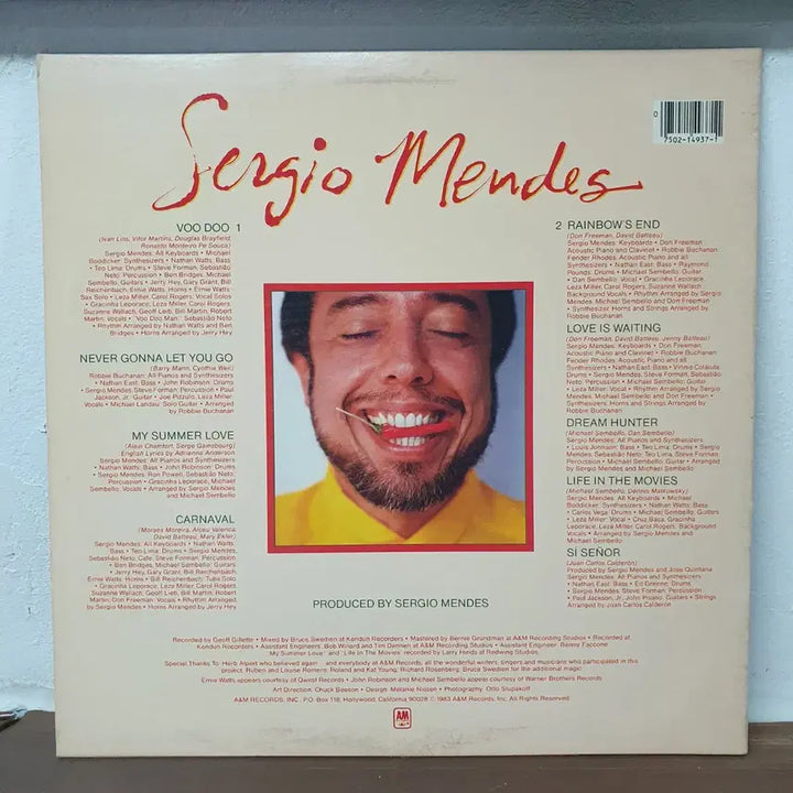 [BUNJANG] Sergio Mendes 1983 Import LP / 세르지오 멘데스 LP 1983 수입반