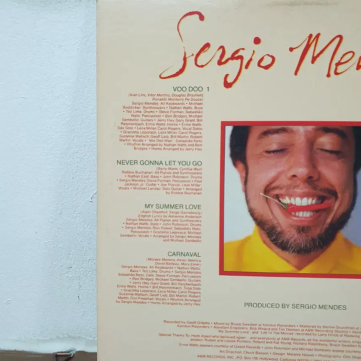 [BUNJANG] Sergio Mendes 1983 Import LP / 세르지오 멘데스 LP 1983 수입반