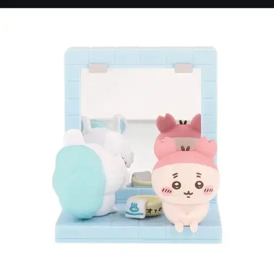 [BUNJANG] Munjagwi Kuji Prize D Momonga &amp; Kani Bathroom Figure / 먼작귀 쿠지 D상 욕실 모몽가&amp;카니 피규어