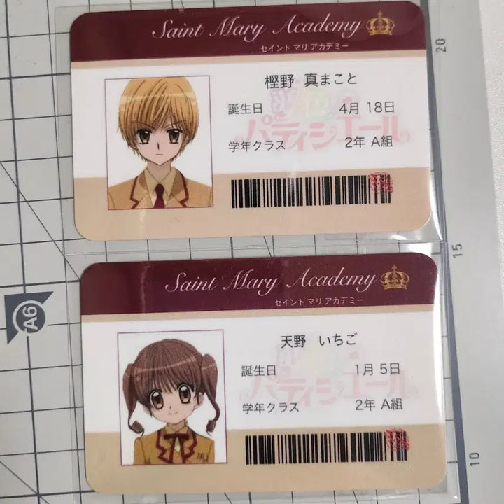 [BUNJANG] Dream Concert (Kamen Rider) Kaon &amp; Strawberry Student ID Set / 꿈빛파티시엘 가온,딸기 학생증 판매