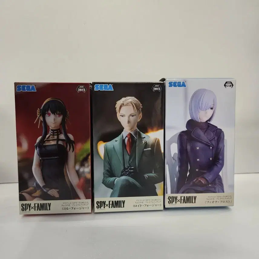 [BUNJANG] Spy x Family Chokonose Figure Set (Yor/Loid/Fiona) / 개봉일괄 스파패 세가 쵸코노세 피규어 (요르/로이드/피오나)