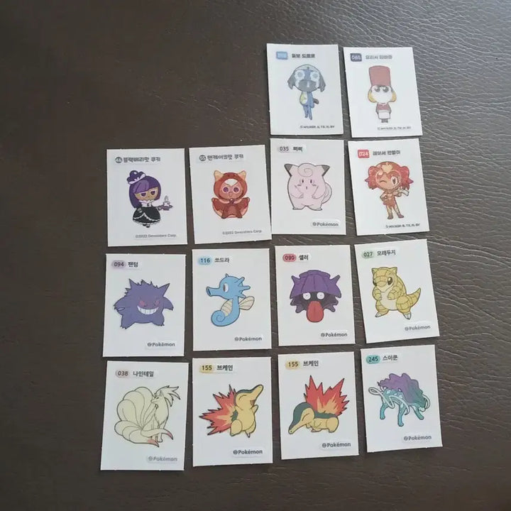 [BUNJANG] Cookie Run, Pokemon, Keroro Stickers / 쿠키런,포켓몬,케로로 띠부씰