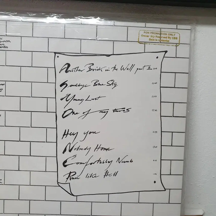 [BUNJANG] Pink Floyd The Wall LP Promotion Only Demonstration Not For Sale Vinyl / 미개봉핑크 플로이드 The Wall LP  프로모션홍보용 비매  귀한음반