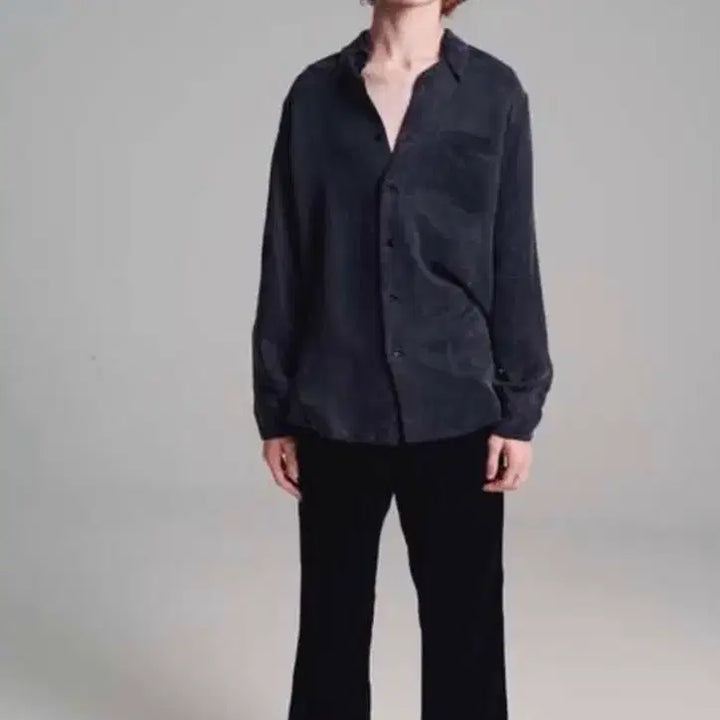 [BUNJANG] Gabriella Kol Garments Pocket Double Cupro Shirt / [2] 가브리엘라 콜 가먼츠 포켓 더블 큐프로 셔츠