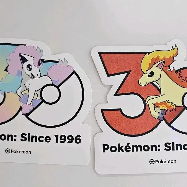 [BUNJANG] Pokemon 30th Anniversary Stickers - Ponyta &amp; Regional Forms Bundle Set / 포켓몬 30주년 팝업 스티커 포니타, 리전폼 일괄