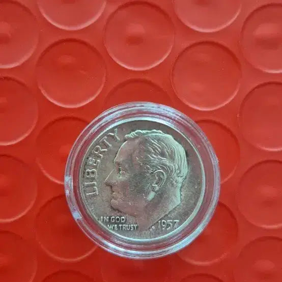 [BUNJANG] 1957 Roosevelt Dime US Silver Coin / 1957년 발행 미국 루즈벨트 10센트 은화 (다임)
