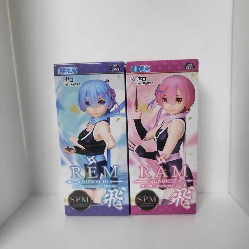 [BUNJANG] Sega Re:Zero Ram &amp; Rem Kunoichi Set Bundle / 세가 리제로 렘 람 쿠노이치 세트 일괄