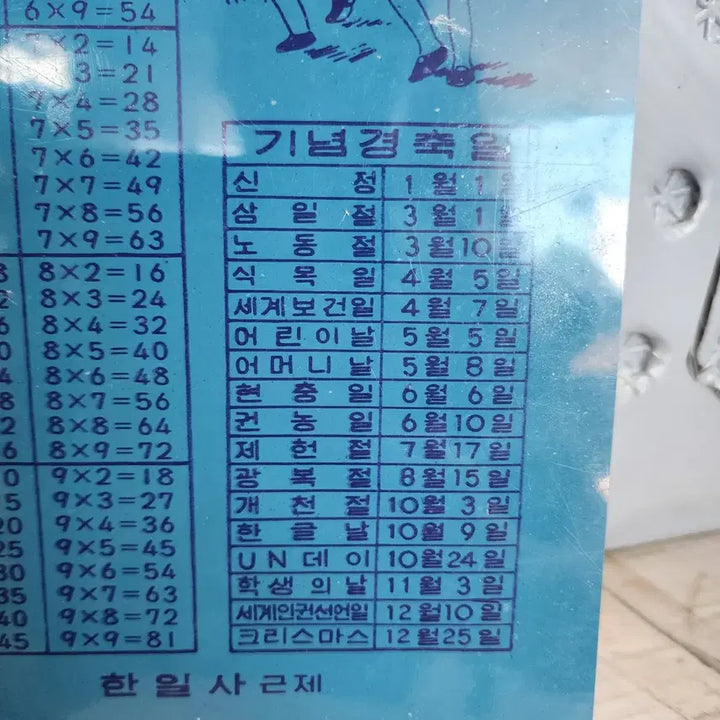 [BUNJANG] 1960s-1970s Unused School Desk Mat / 1960년70년대 미사용 책받침