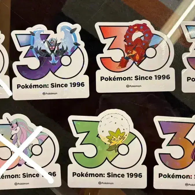 [BUNJANG] Pokemon 30th Anniversary Logo Sticker Manaphy / 교환) 포켓몬 30주년 로고 스티커 마나피