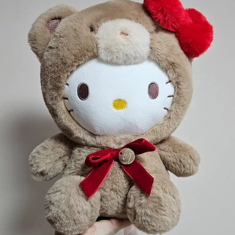 [BUNJANG] Sanrio Hello Kitty Latte Bear Medium Plush / 산리오 키티 라떼베어 중형 인형