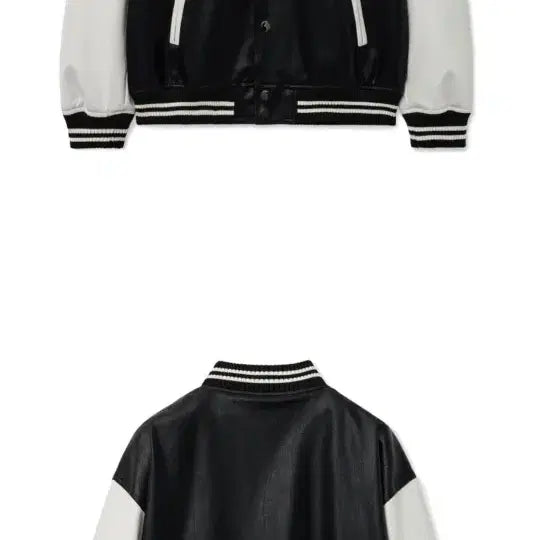 [BUNJANG] V2 8169 Varsity Leather Jacket Black M / 브이투 8169 바시티 레더 자켓_블랙(M)