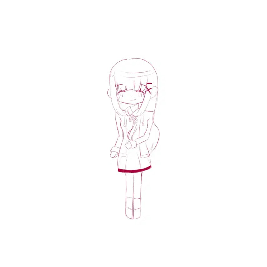 [BUNJANG] Custom Digital Art Commission - Original Character Art / 0.3 커미션 (직접그린 인체 틀로 그려요!)