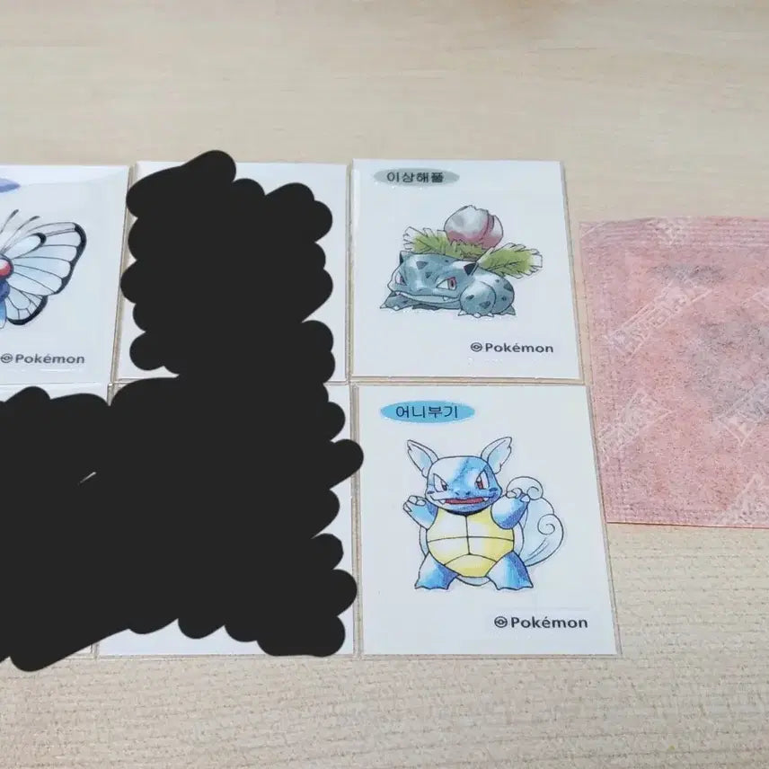 [BUNJANG] Pokemon Tteokbokki Stickers 7 Types Set / 포켓몬 띠부씰 7종