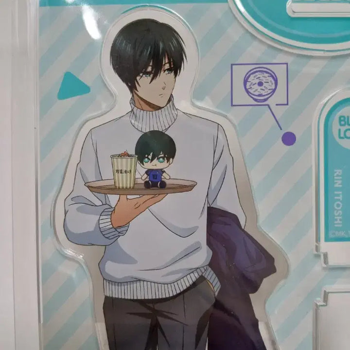 [BUNJANG] Blue Lock Itoshi Rin Props Tabearuki Acrylic Stand (Sealed) / 블루록 굿즈 이토시 린 프롭스 타베아루키 아크릴 스탠드 미개봉