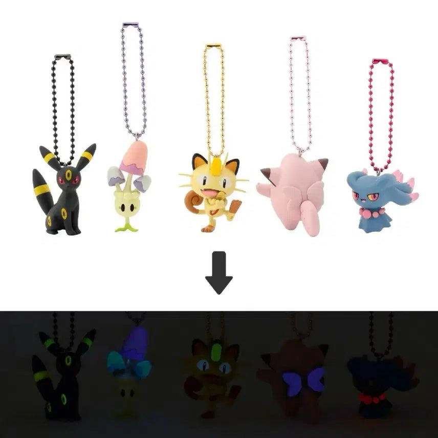 [BUNJANG] Pokemon Glow-in-the-Dark Gacha Figures / 포켓몬스터 야광피규어 가챠