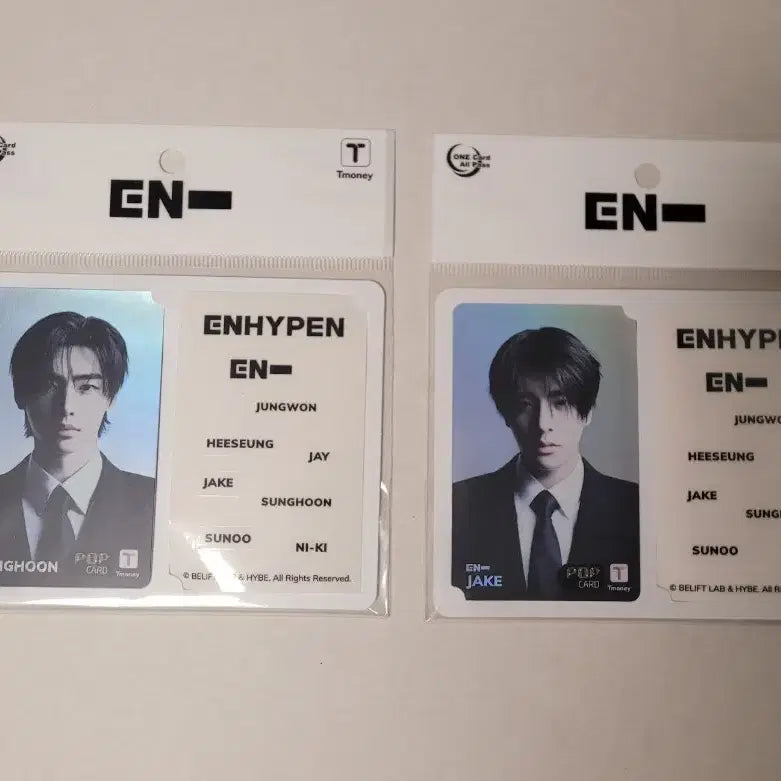 [BUNJANG] ENHYPEN Jake &amp; Sunghoon Transit Card Set / 엔하이픈 제이크,성훈 교통카드