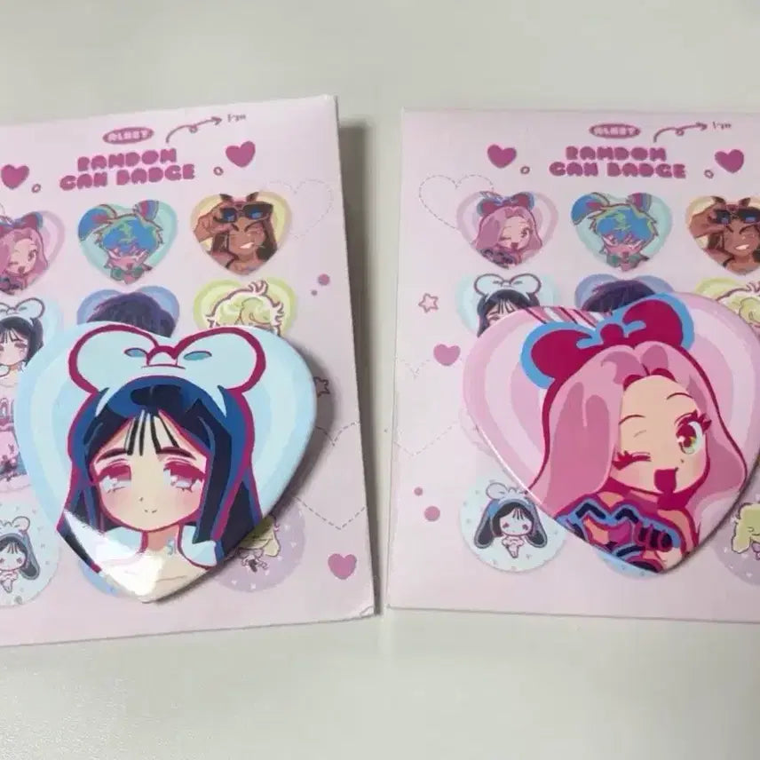 [BUNJANG] AStage Suzy Heart Can Badge Bundle Set / (일괄) 에이스테 미지 수아 하트캔뱃지 굿즈 에일리언 스테이지 팝업