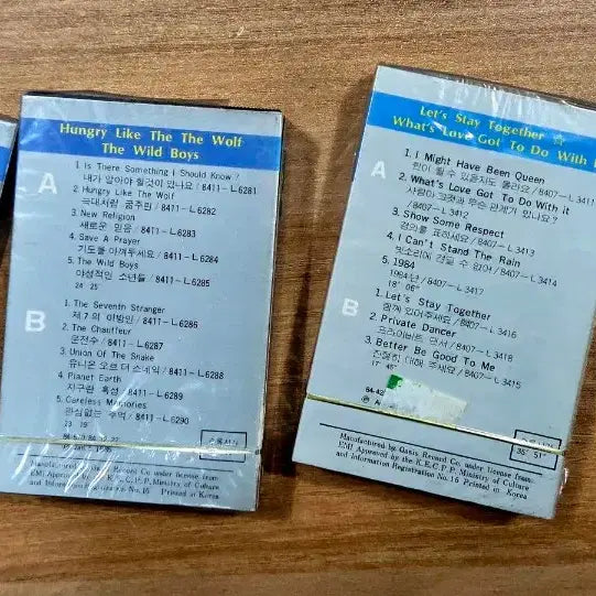 [BUNJANG] Sealed Cassette Tape Bundle (Scorpions, Duran Duran, Tina Turner, Chicago) / 미개봉 카세트테이프(듀란듀란, 스콜피온스 등), 팝송