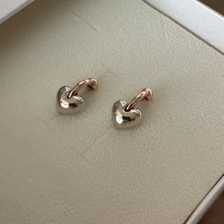 [BUNJANG] 14K Gold Heart One-Touch Earrings / 14k하트원터치귀걸이
