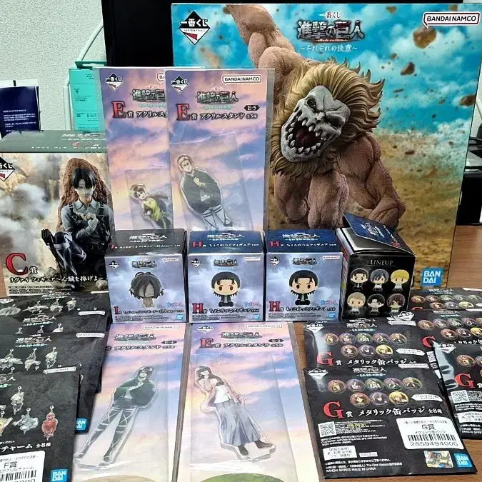 [BUNJANG] Attack on Titan Ichiban Kuji Prize B, C Figure Set / 진격의 거인 제일복권 B,C상 팝니다(가격 인하)
