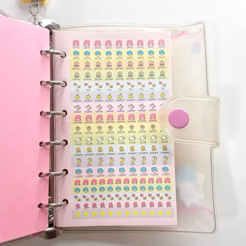 [BUNJANG] Kiki &amp; Lala Diary &amp; Binder Set / 키키라라다이어리 키키라라바인더 고전키티다이어리 고전다이어리