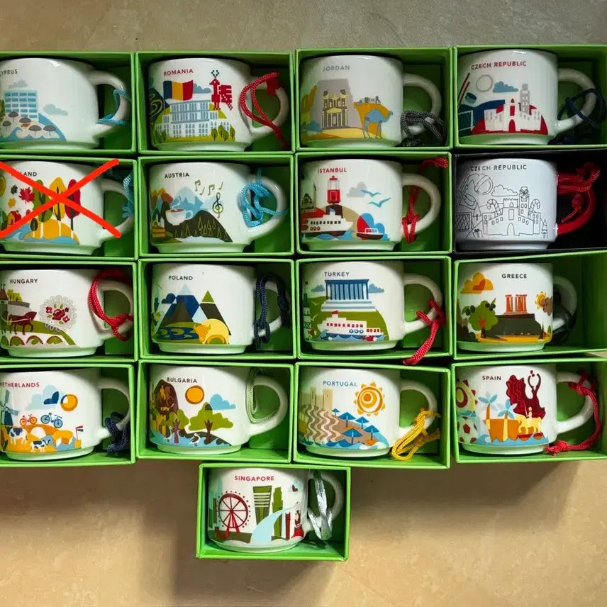 [BUNJANG] Starbucks Ornament Cups &amp; Demitasse Cups (Europe, Middle East, Asia) / 스타벅스 오나먼트, 데미사테, 유럽 중동 아시아 팝니다