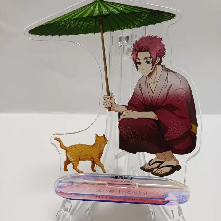 [BUNJANG] Blue Lock Itoshi Sae Cat Umbrella Acrylic Stand / 블루록 굿즈 이토시 사에 고양이 우산 아크릴 스탠드
