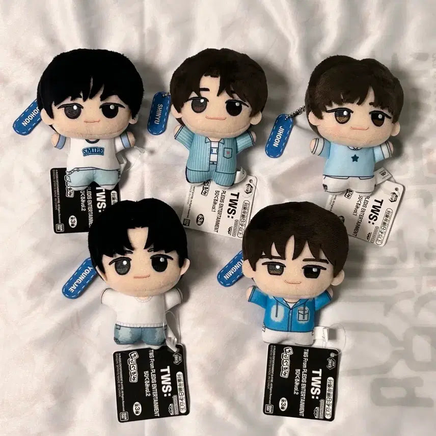 [BUNJANG] TWS x Bandai Collaboration Plush Dolls (Jihoon, Dohyun, Shinyu, Kyungmin, Jae) - Bundle or Individual / 반다이x투어스 콜라보 투어스인형누이 경민