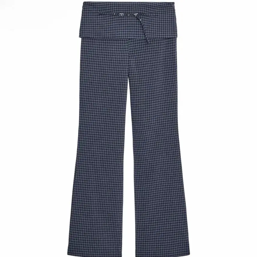 [BUNJANG] ZARA Low-Rise Check Pattern Pants / [새상품]ZARA 로우라이즈 체크 팬츠