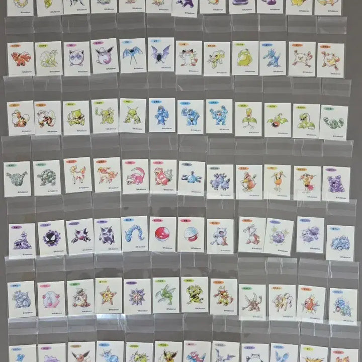 [BUNJANG] Pokemon 30th Anniversary Artwok Special Slap Sticker Set (100 types) / 포켓몬 30주년 아트웍 스페셜 띠부씰 100종 팝니다