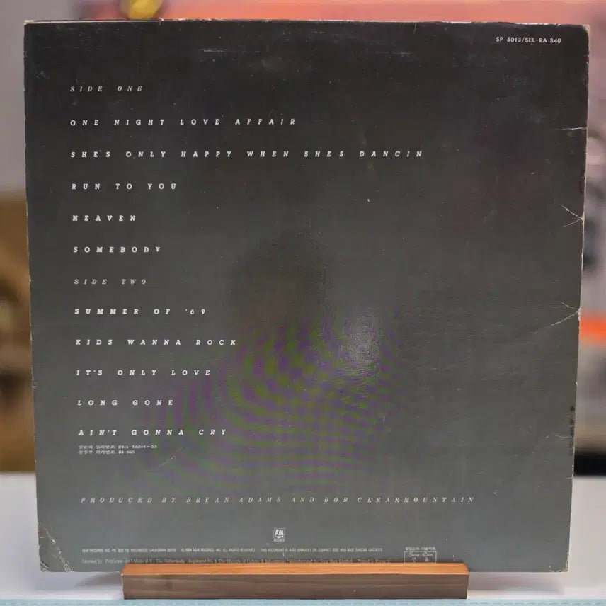 [BUNJANG] Bryan Adams Reckless LP Album / 브라이언 아담스 Reckless LP 앨범
