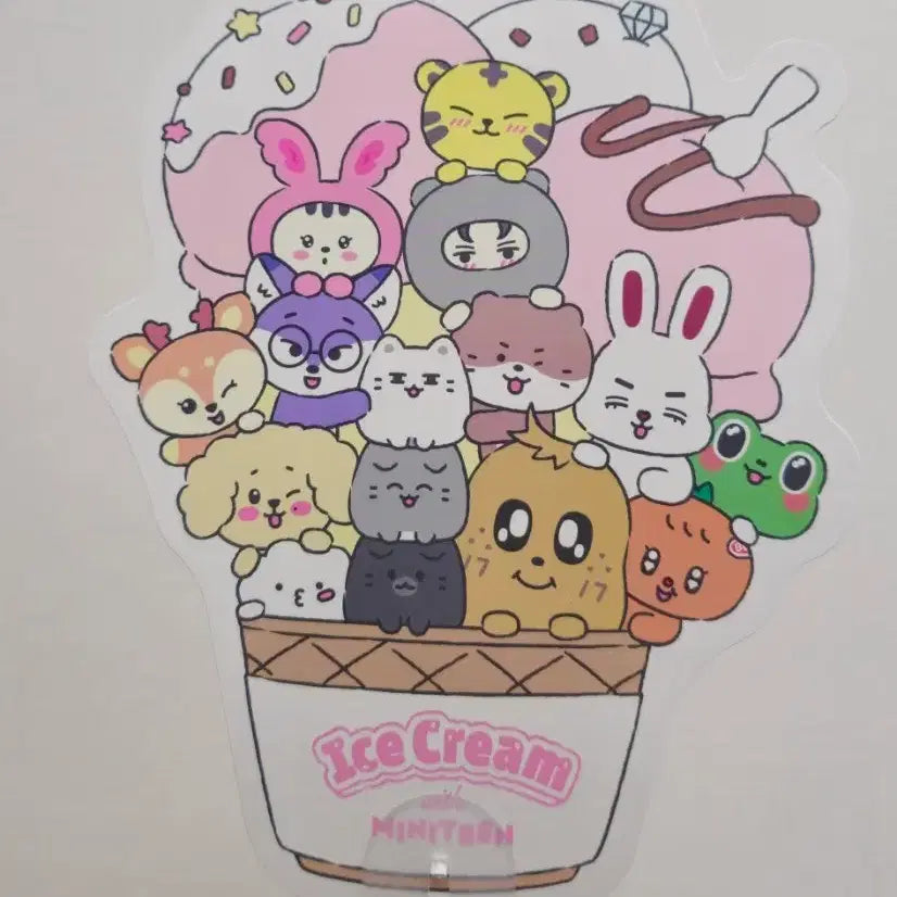 [BUNJANG] Seventeen MiniTeen Ice Cream Fan / 미니틴 아이스크림 부채 miniteen svt seventeen 세븐틴