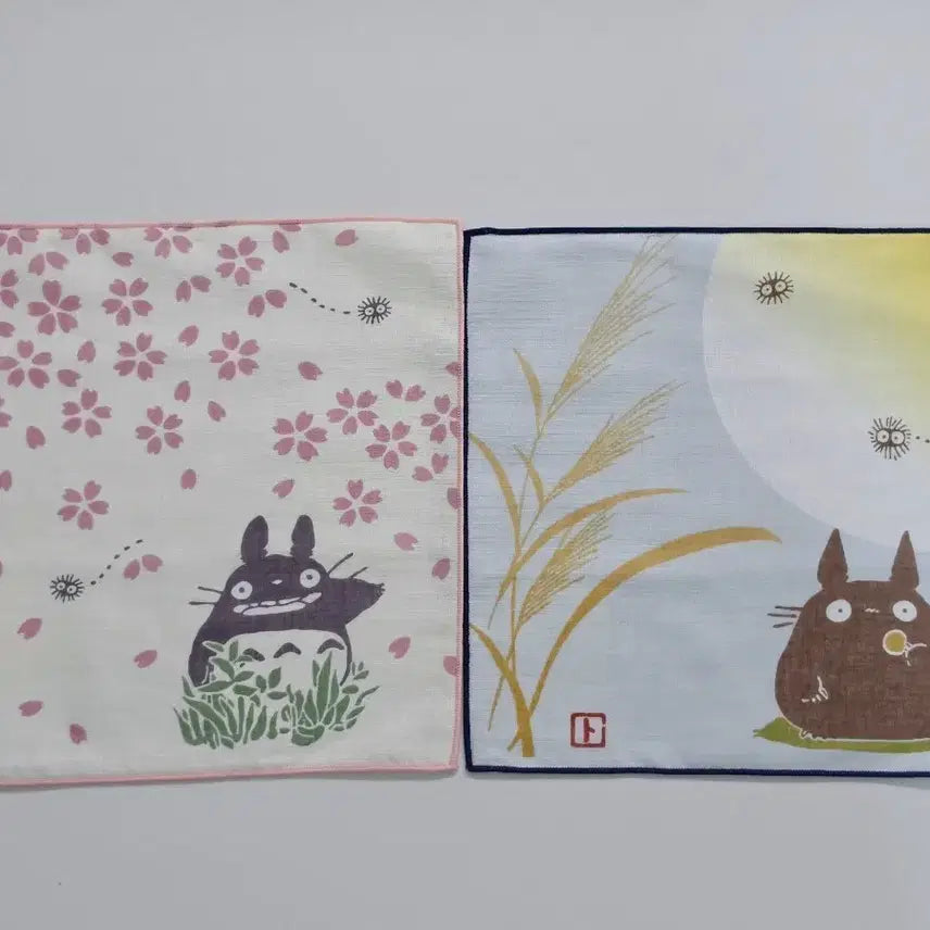[BUNJANG] Ghibli Classic My Neighbor Totoro Handkerchief / 지브리 고전 토토로 손수건