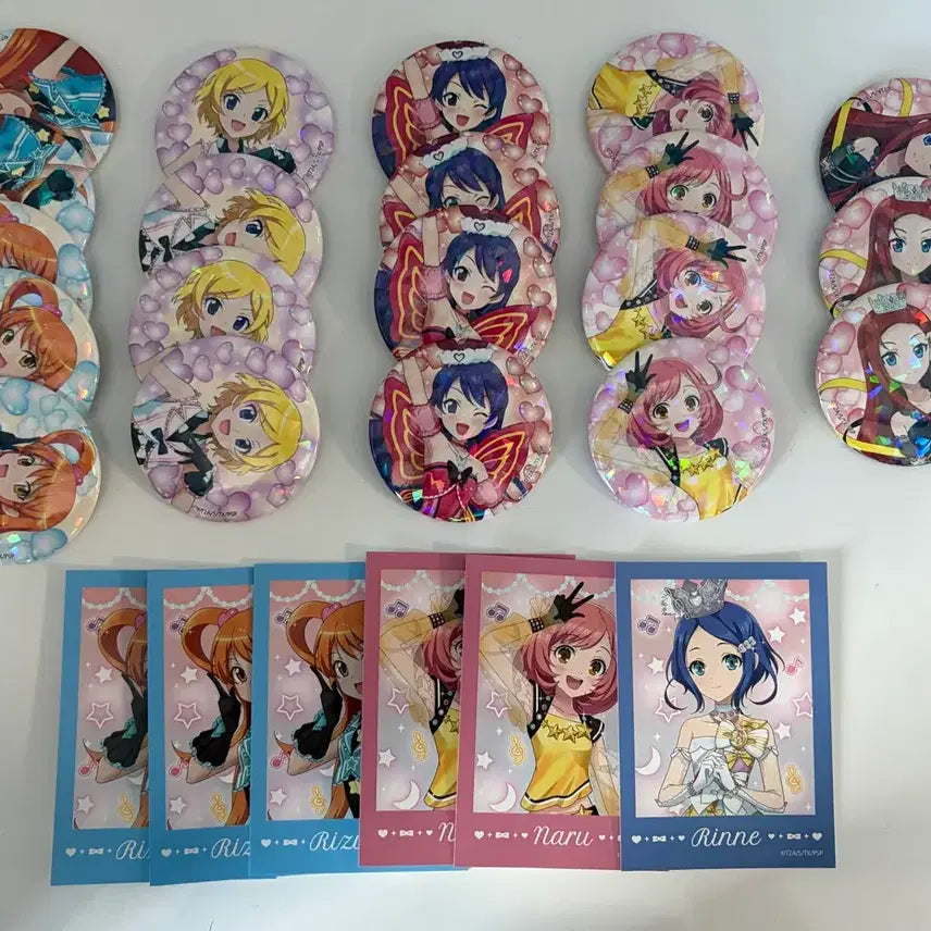 [BUNJANG] Prize Stone 15th Anniversary Can Badge Set / 프리즘스톤 15주년 캔뱃지 체키 리듬 미온 아미 나루 혜인