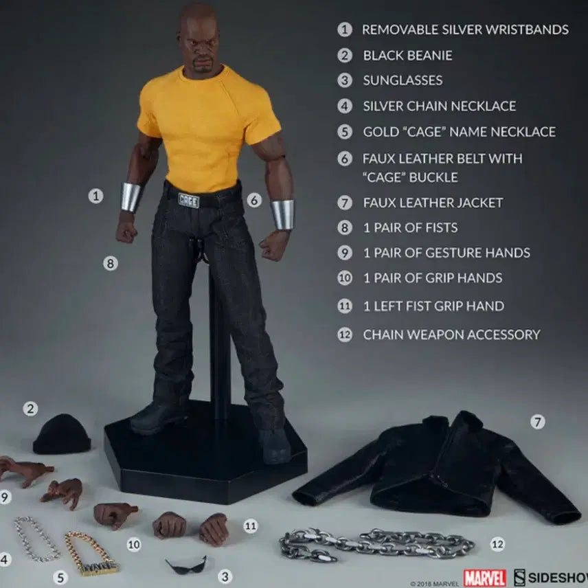 [BUNJANG] Sideshow Marvel Comics Luke Cage 1/6 Scale Figure / 사이드쇼 루크케이지 / 마블코믹스 루크케이지
