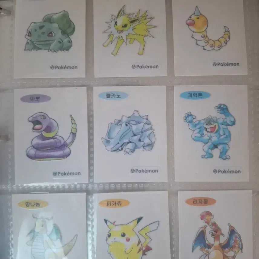 [BUNJANG] Pokemon Artwork Tteobuseal Stickers / 포켓몬 아트워크 띠부씰 여럿 판매합니다