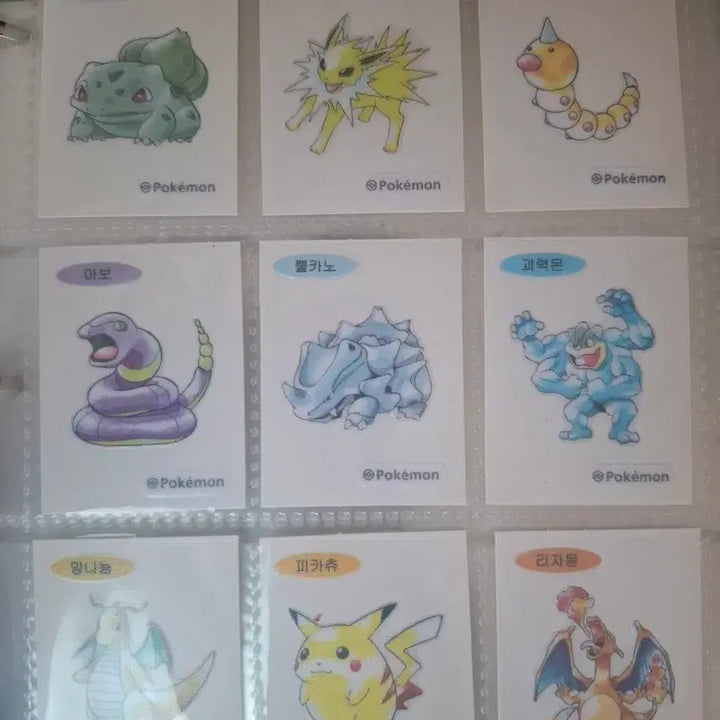 [BUNJANG] Pokemon Artwork Tteobuseal Stickers / 포켓몬 아트워크 띠부씰 여럿 판매합니다