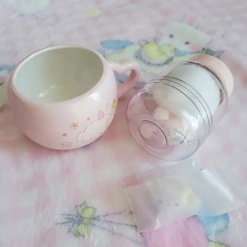 [BUNJANG] Sanrio Corgi Myu Baby Mug Bottle Doll / 산리오 코기뮹 머그컵 젖병 인형 베이비