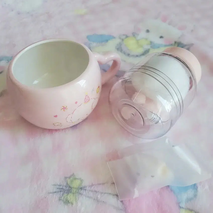 [BUNJANG] Sanrio Corgi Myu Baby Mug Bottle Doll / 산리오 코기뮹 머그컵 젖병 인형 베이비