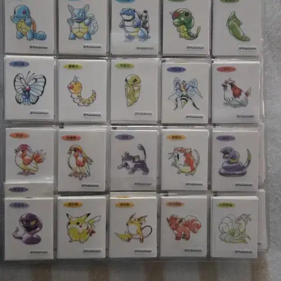 [BUNJANG] Pokemon 30th Anniversary Artwork Stickers - 100-Piece Set (Includes Mewtwo) / 최저가포켓몬 띠부씰 30주년씰 아트웍띠부씰 뮤츠포함100종세트