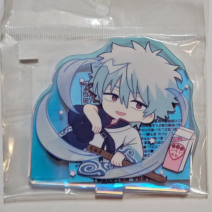 [BUNJANG] Gintama Pastel Popo Movex Mini Hologram Aurora Acrylic Stand Gintoki / 은혼 파스테루폿푸 무빅 미니 홀로그램 오로라 아크릴스탠드 긴토키