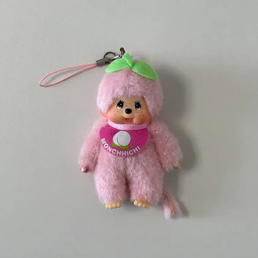 [BUNJANG] Regional Limited Peach Monchhichi Mini / 지역한정 복숭아 몬치치