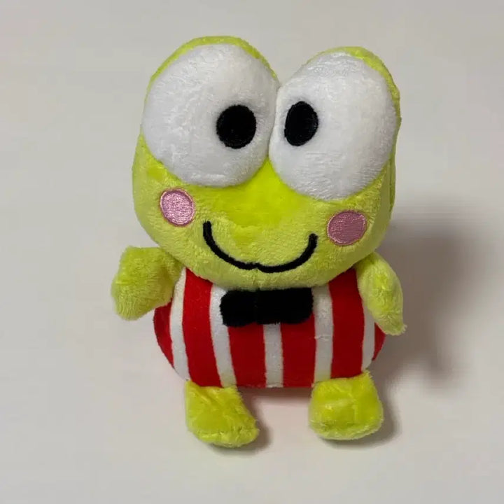 [BUNJANG] Sanrio Keroppi Doll Keychain Red Stripe / 산리오 케로케로 케로피 인형 키링 빨간 줄무늬