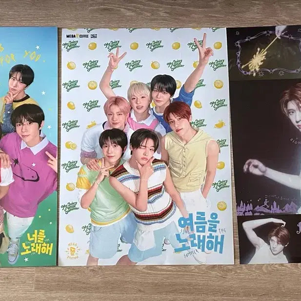 [BUNJANG] Mega Coffee Poster Set (WISH Group, Sion) / 메가커피 포스터 (위시단체, 시온)