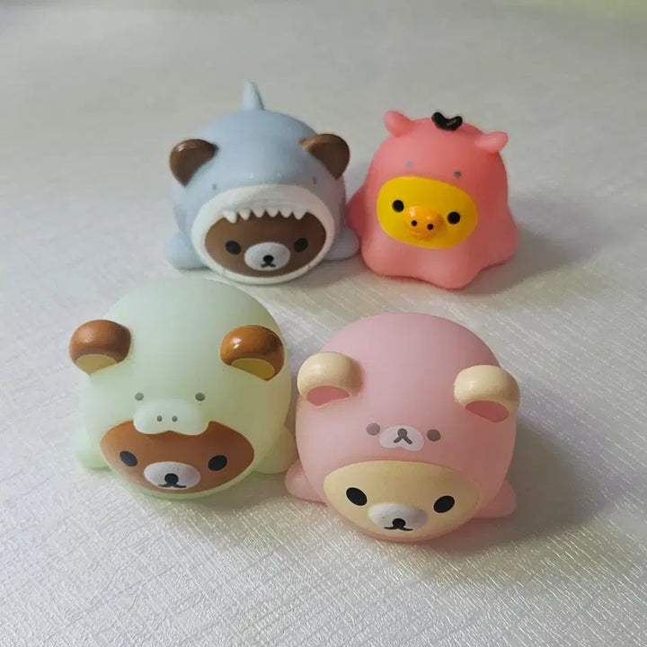 [BUNJANG] Rilakkuma Ocean Life Gachapon Set (4 types, Lights Up) / 리락쿠마 바다 해양생물 라이트 가챠 4종 일괄