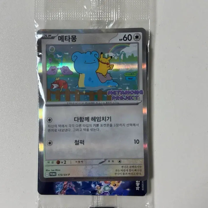 [BUNJANG] Pokemon Card Promo Ditto Swimming Together / [미개봉] 포켓몬 카드 프로모 메타몽 다함께 헤엄치기