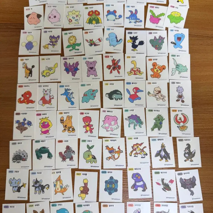 [BUNJANG] Pokemon Stickers 75 Piece Bundle / 포켓몬스터 띠부씰 2세대 이후 75개
