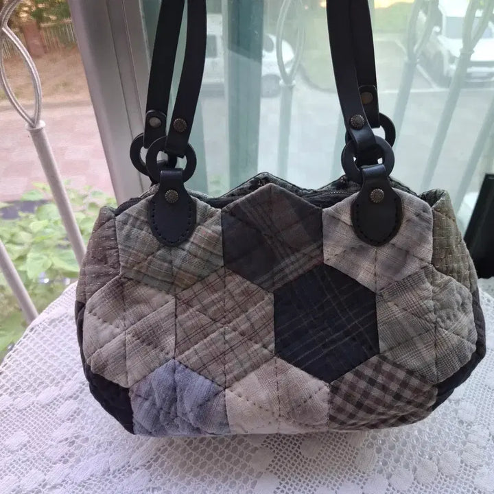 [BUNJANG] Patchwork Quilt Shoulder Bag / 패치워크 퀼트 숄더백 ㅡ가격내림