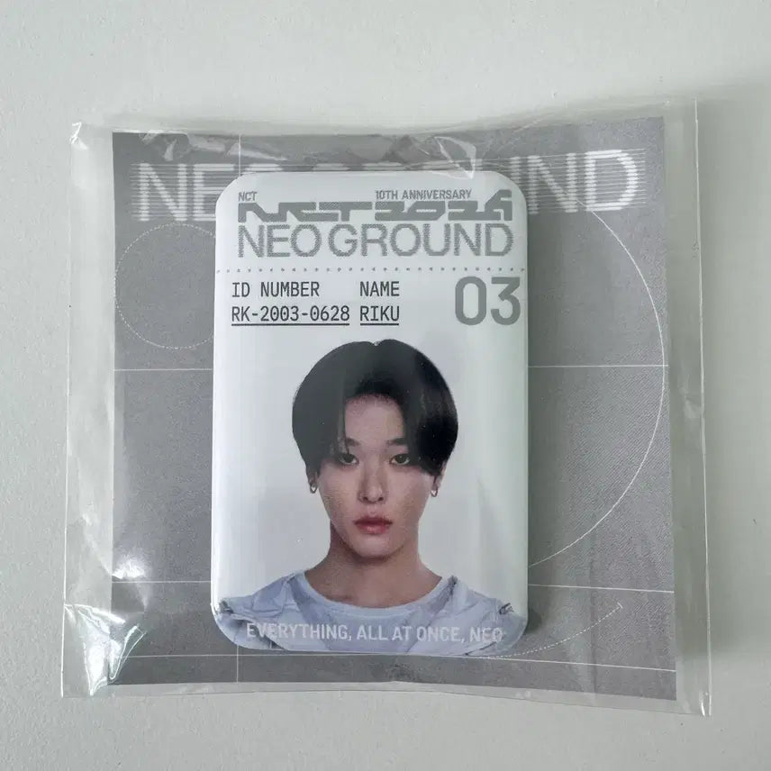 [BUNJANG] NCT WISH Riku Metal ID Badge (Sealed) / 미개봉 엔시티 위시 팝업 리쿠 메탈 아이디 뱃지
