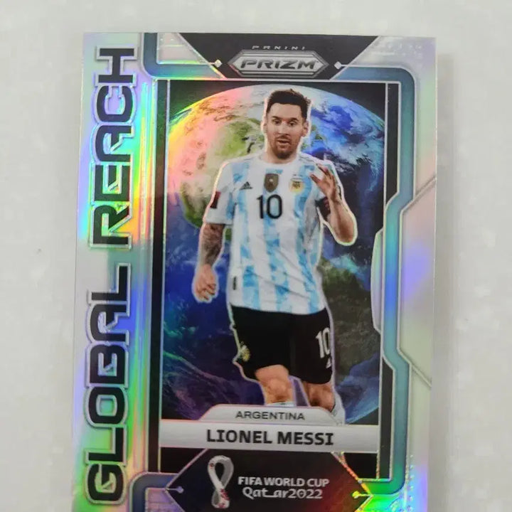 [BUNJANG] Lionel Messi 2022 Qatar World Cup Panini Prizm Global Reach Silver Card / 메시 카타르 월드컵 카드 실버 파니니